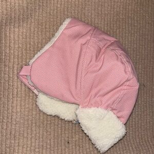 Juddlies Baby Winter Hat | 6–12 Months | Herringbone Pink ❄️